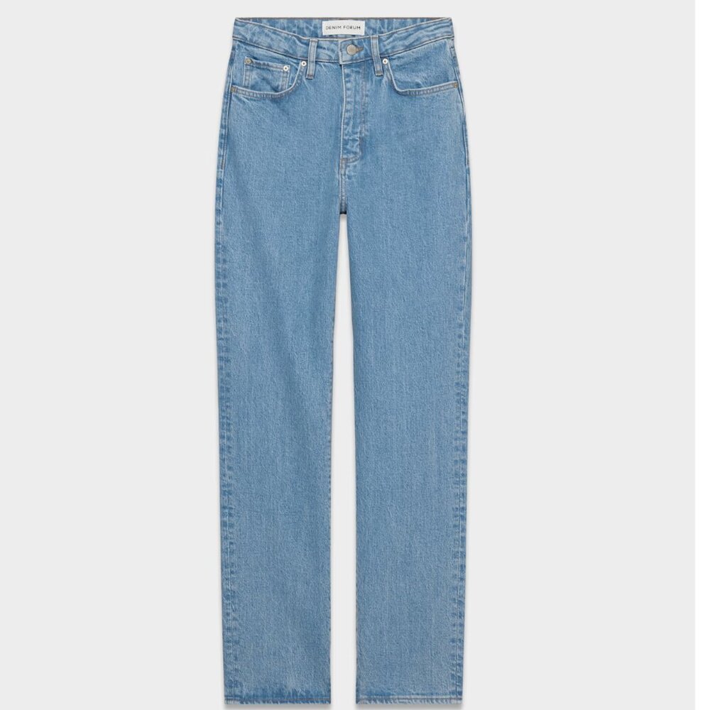 Denim Forum Rowan Super High Rise Straight Jean 32 32L - Picture 2 of 14